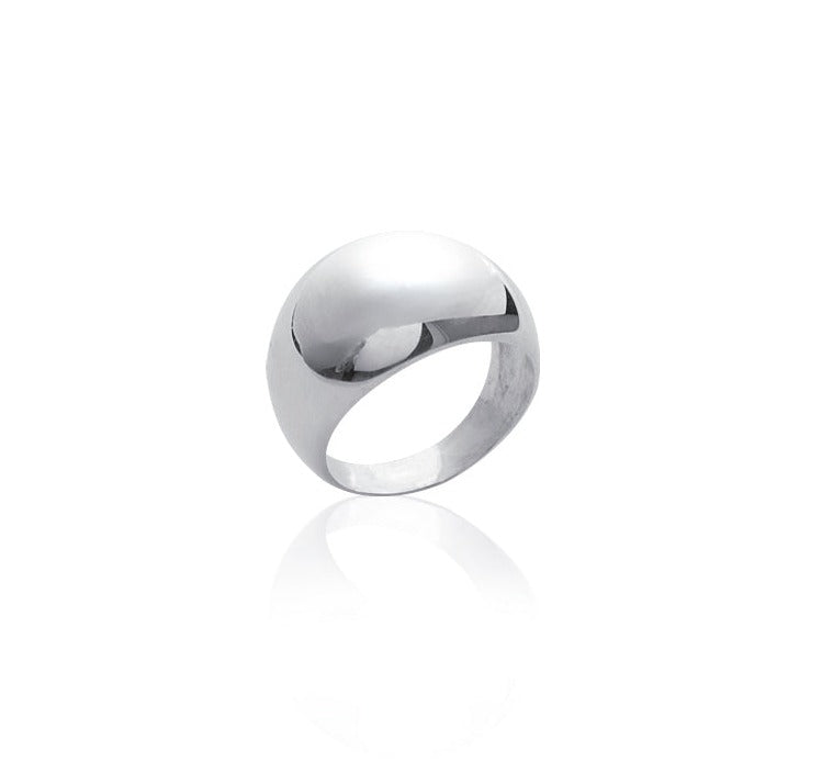 La Boule - Bague ronde en Argent - Yasmeen Jewelry