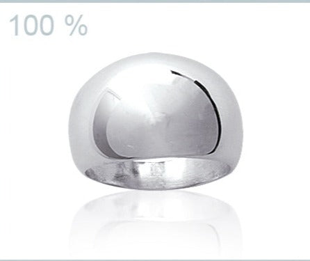 La Boule - Bague ronde en Argent - Yasmeen Jewelry