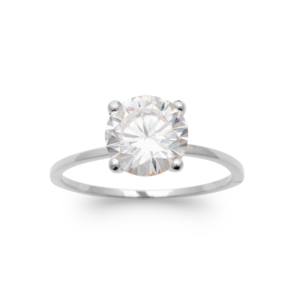 Elle - Solitaire en Argent - Yasmeen Jewelry