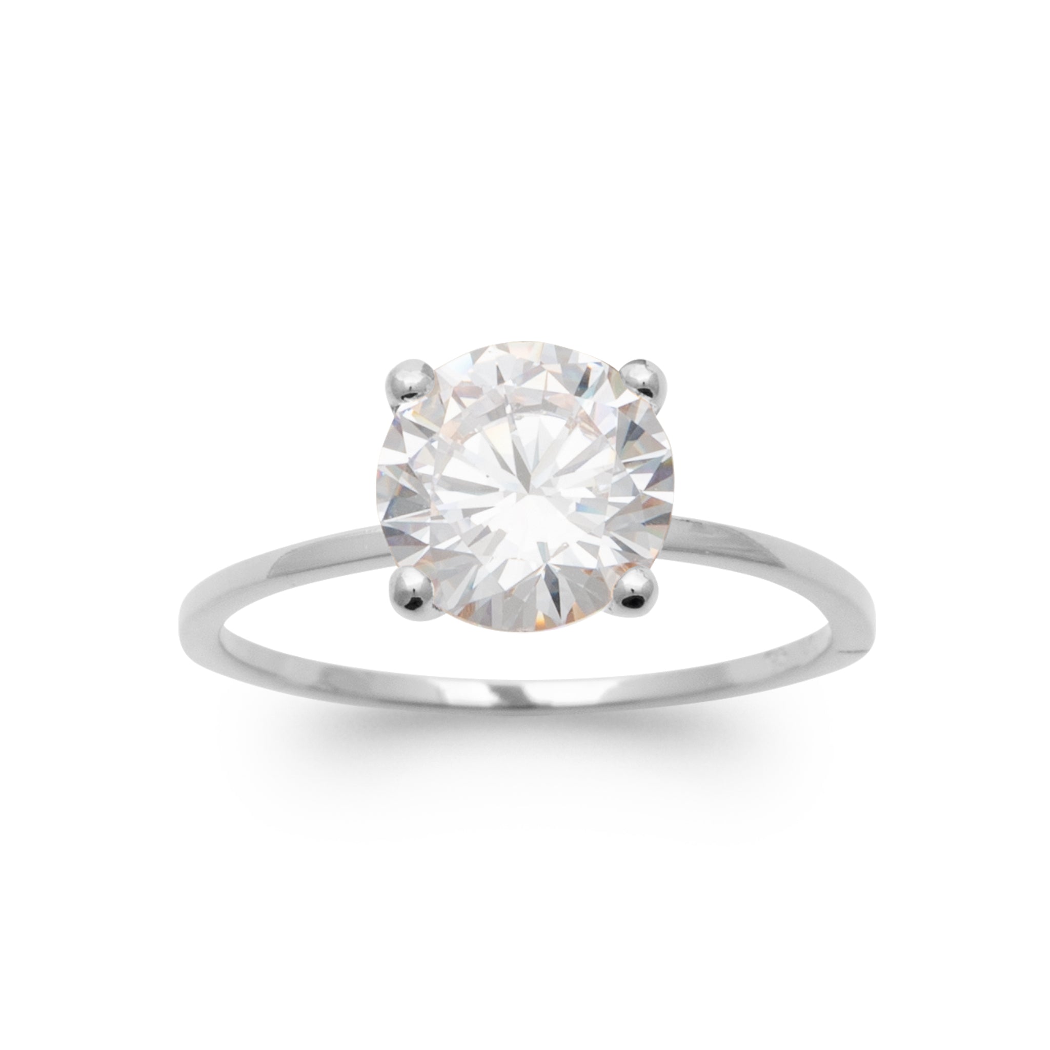 Elle - Solitaire en Argent - Yasmeen Jewelry