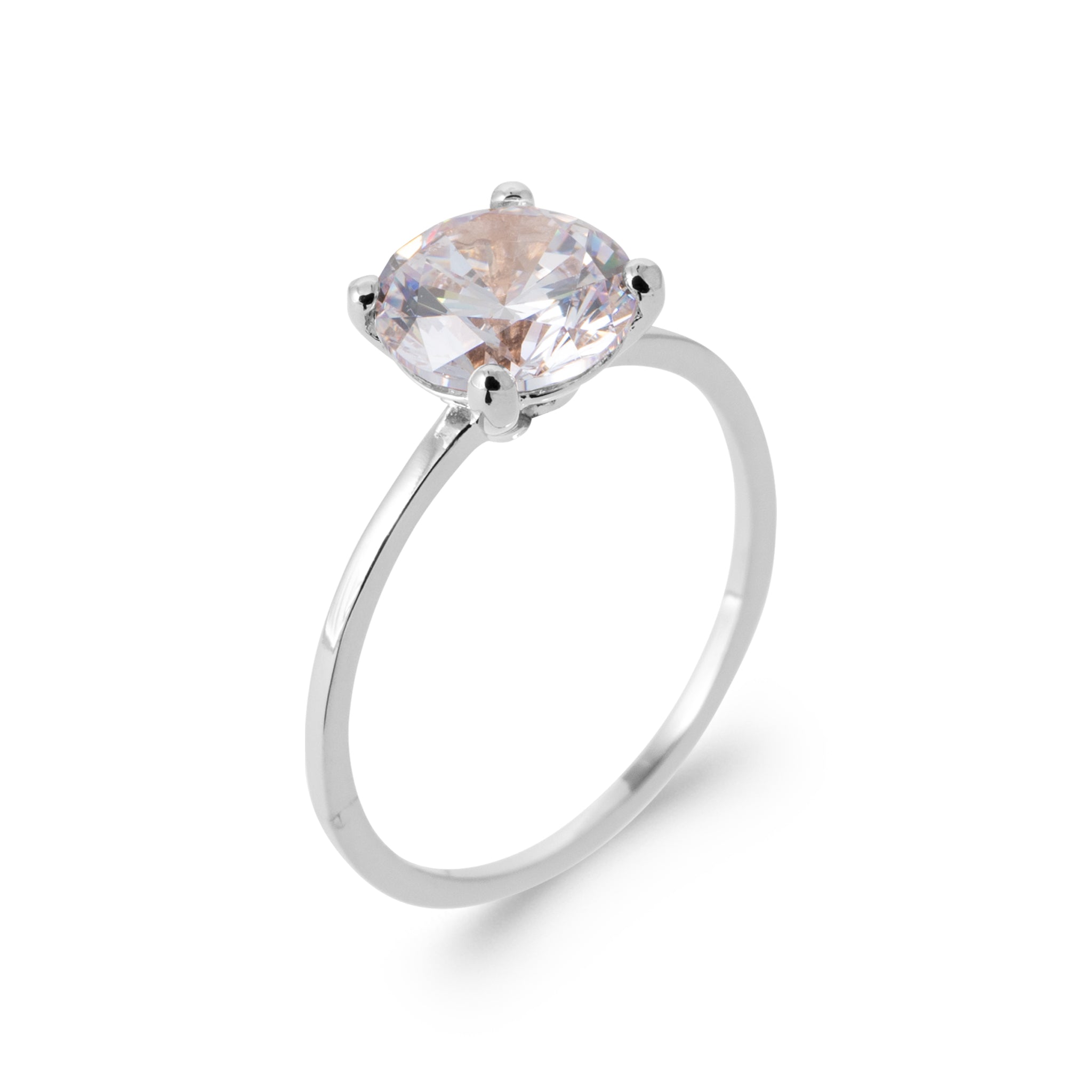 Elle - Solitaire en Argent - Yasmeen Jewelry