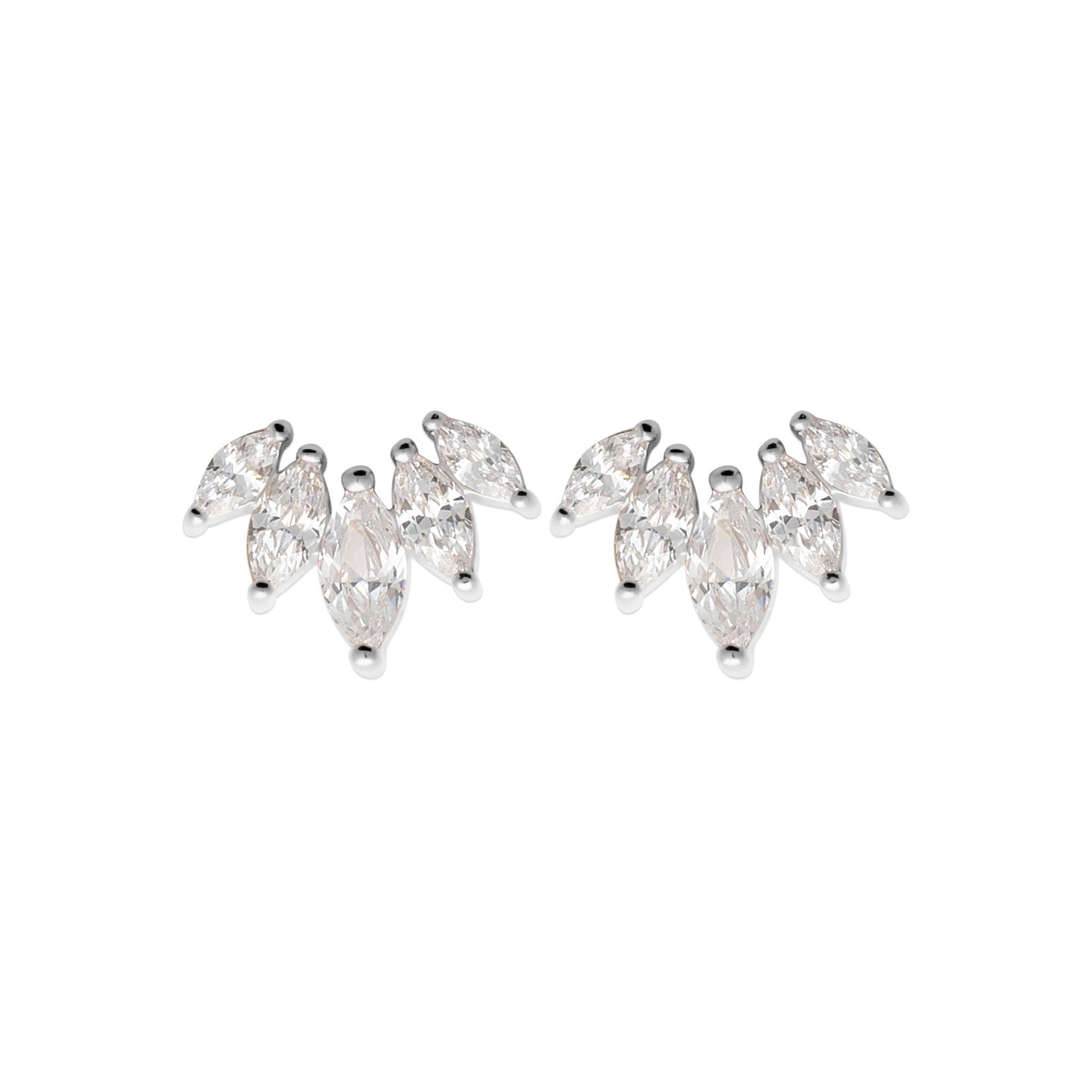 Tiara - Boucles d'oreilles en Argent - Yasmeen Jewelry