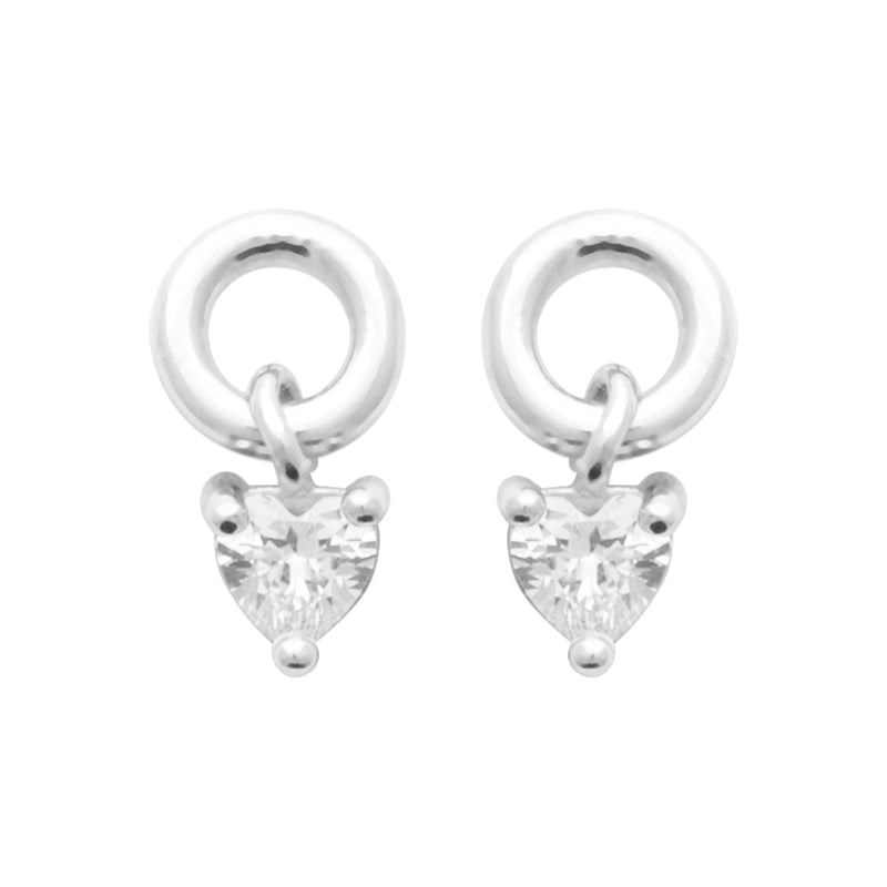 Aphrodite - Boucles d’oreilles cœur en Argent - Yasmeen Jewelry