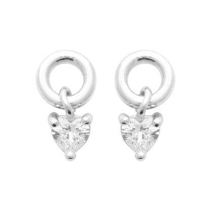 Aphrodite - Boucles d’oreilles cœur en Argent - Yasmeen Jewelry