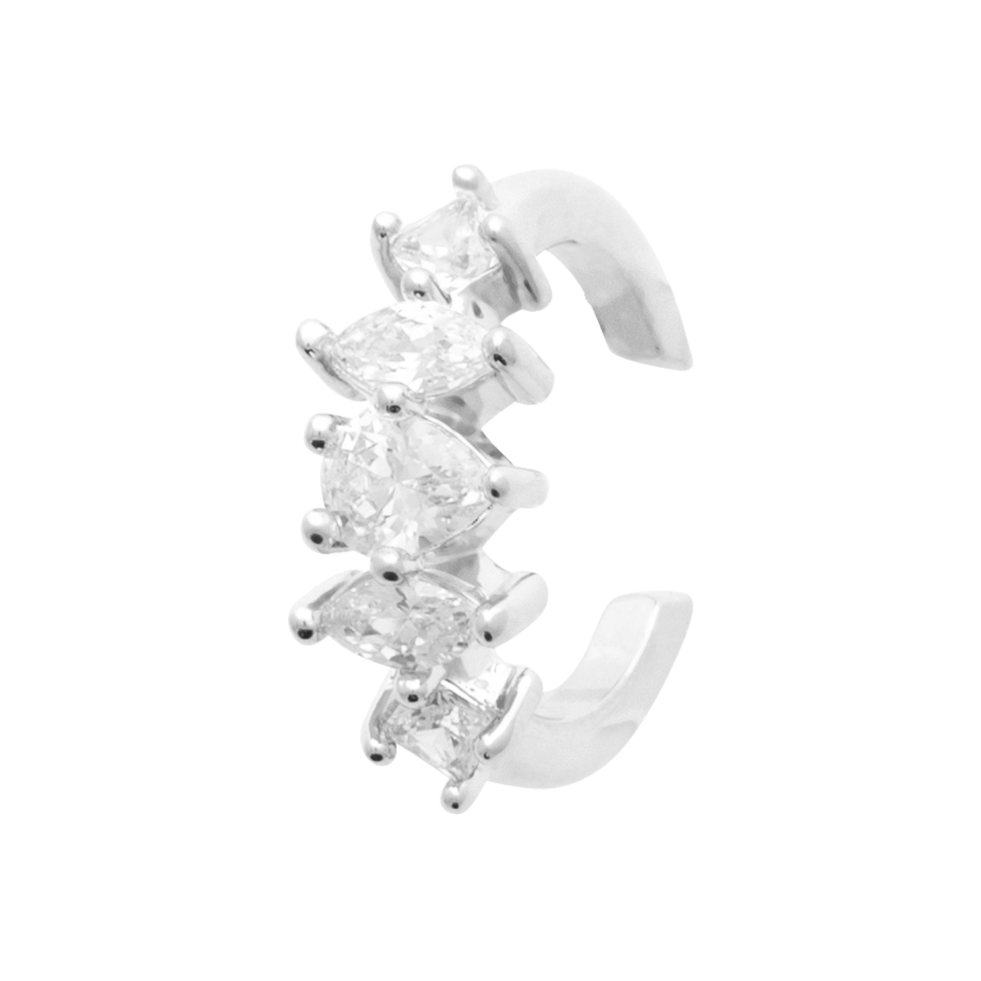 Tiara - Earcuff empierré en Argent - Yasmeen Jewelry