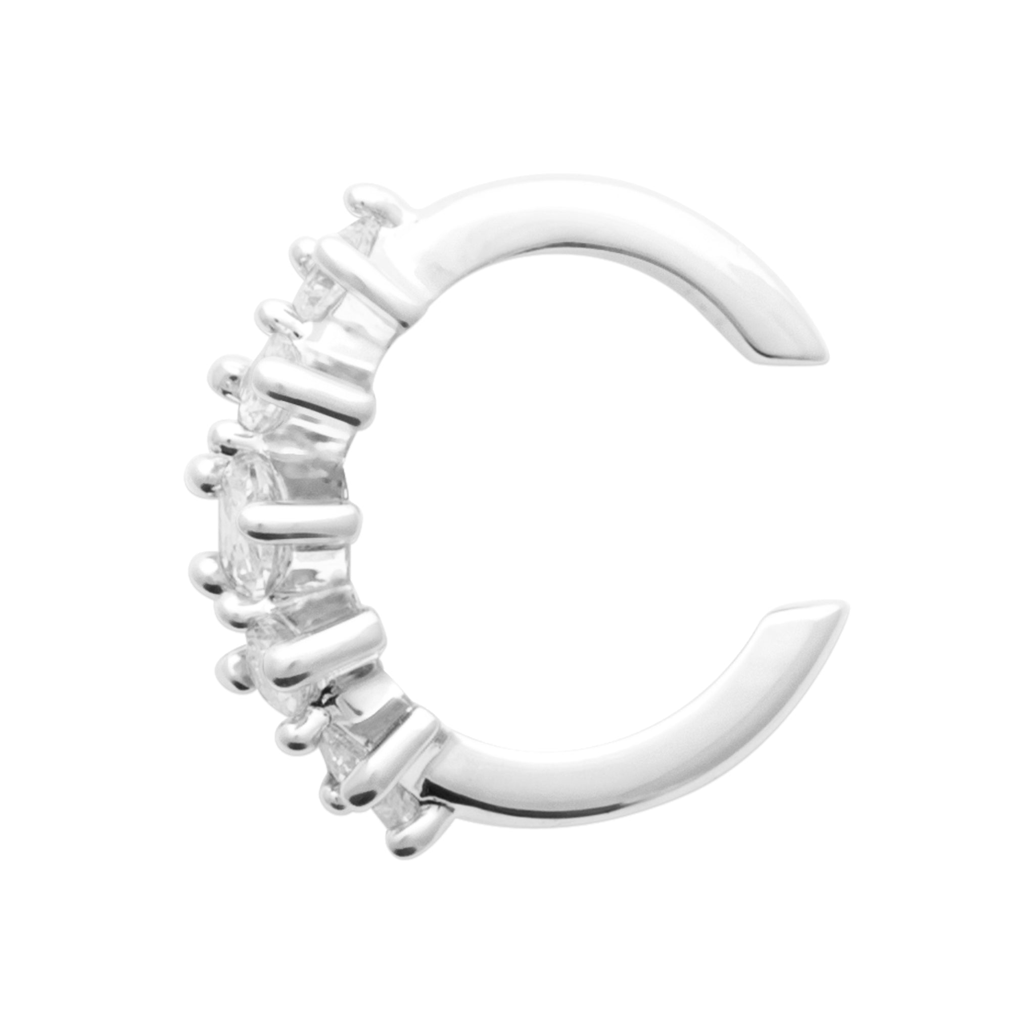 Tiara - Earcuff empierré en Argent - Yasmeen Jewelry