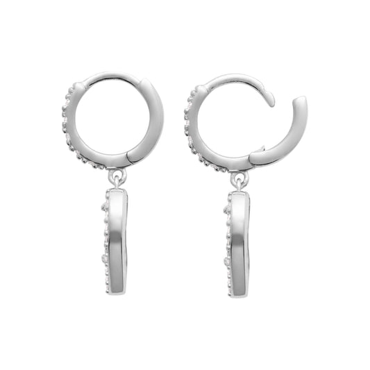 Le Cœur Noir - Boucles d’oreilles en Argent - Yasmeen Jewelry