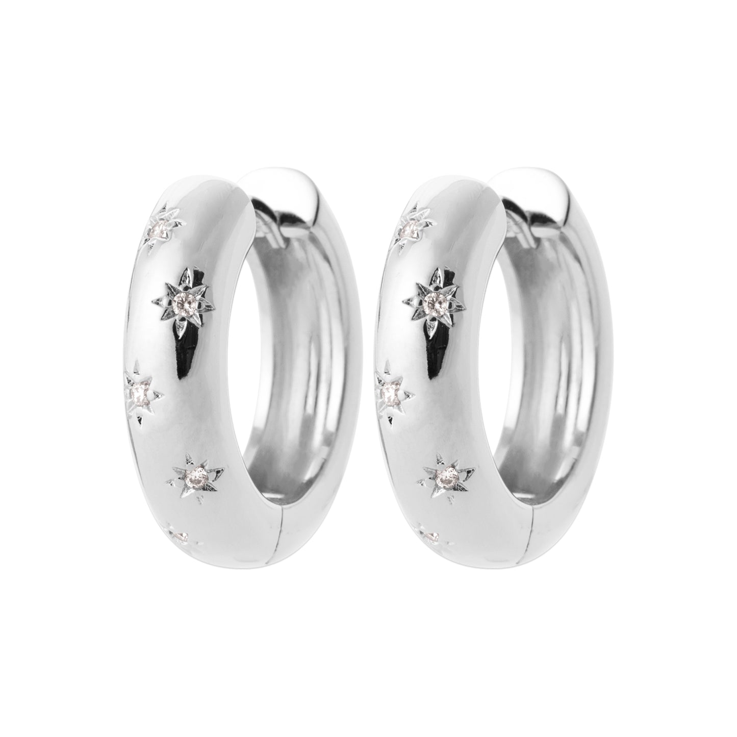 Luna - Boucles d'oreilles en Argent - Yasmeen Jewelry