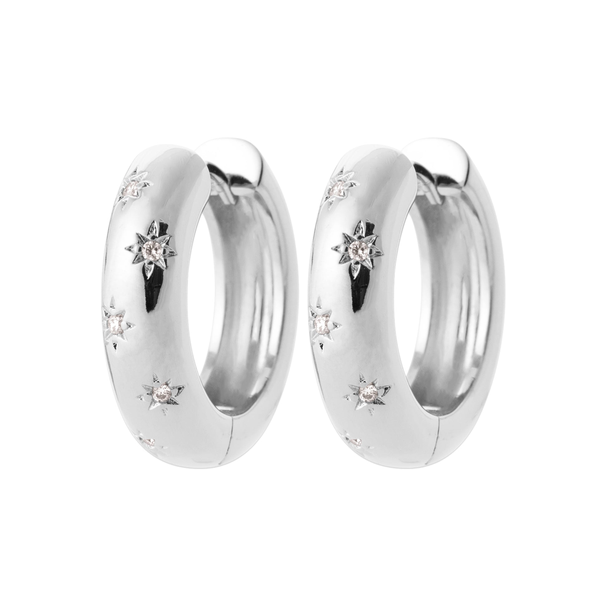 Luna - Boucles d'oreilles en Argent - Yasmeen Jewelry