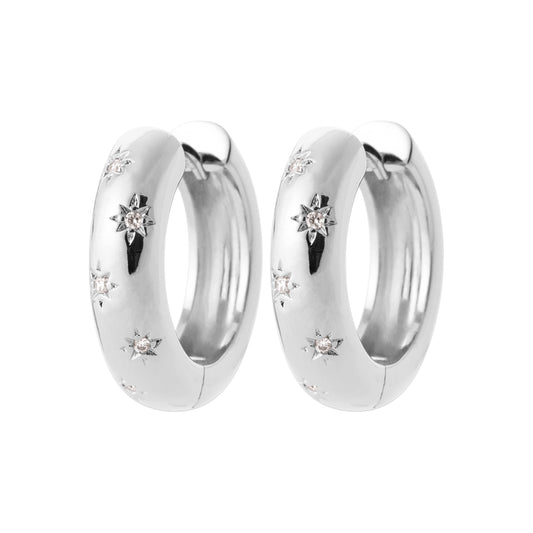 Luna - Boucles d'oreilles en Argent - Yasmeen Jewelry