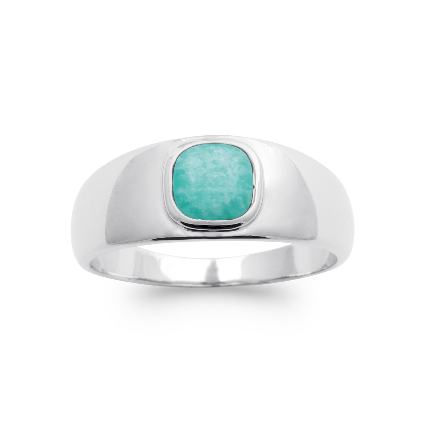 Tiamat - Bague en Argent et Amazonite - Yasmeen Jewelry