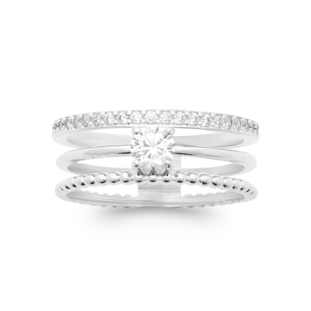 Sina - Bague alliance en Argent - Yasmeen Jewelry