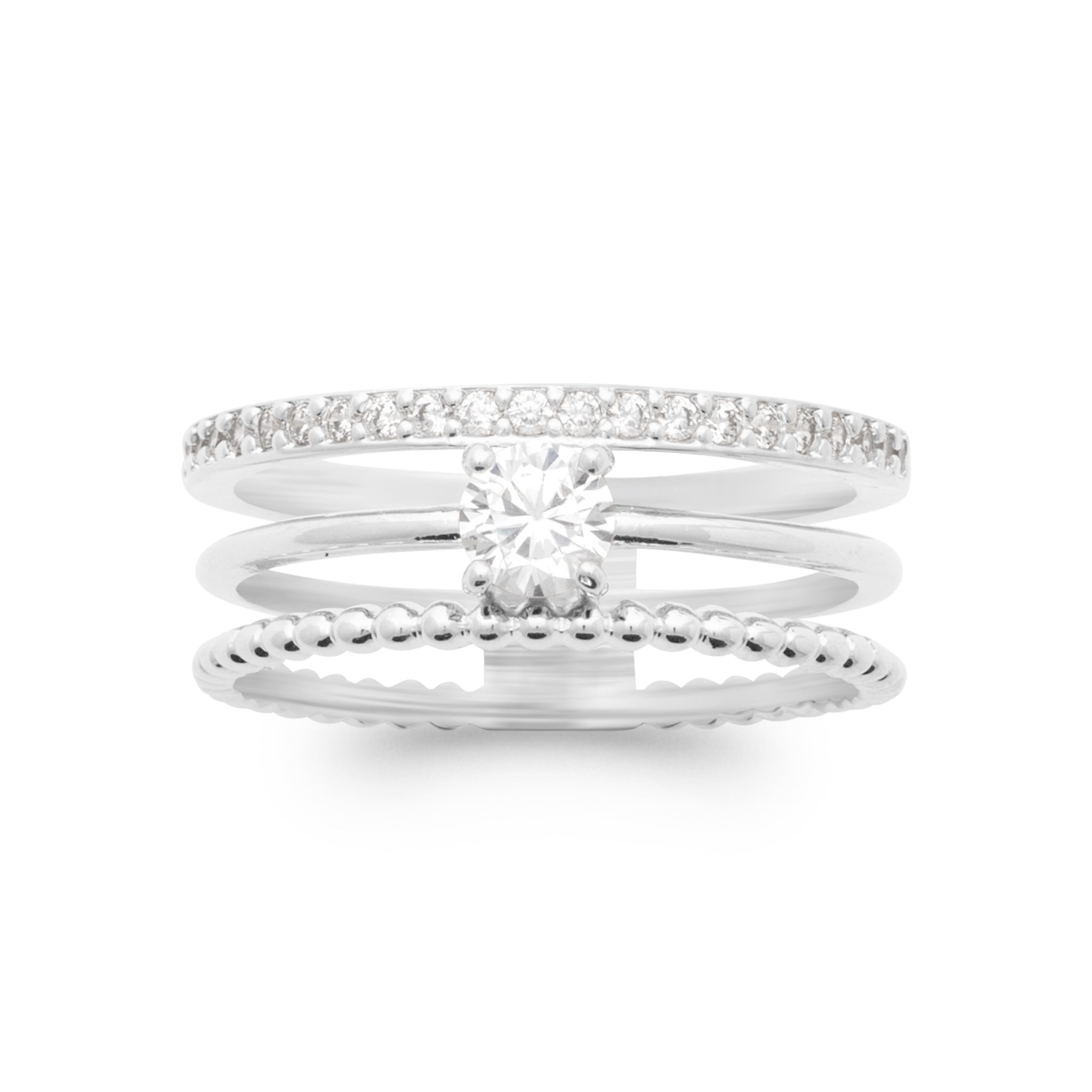 Sina - Bague alliance en Argent - Yasmeen Jewelry