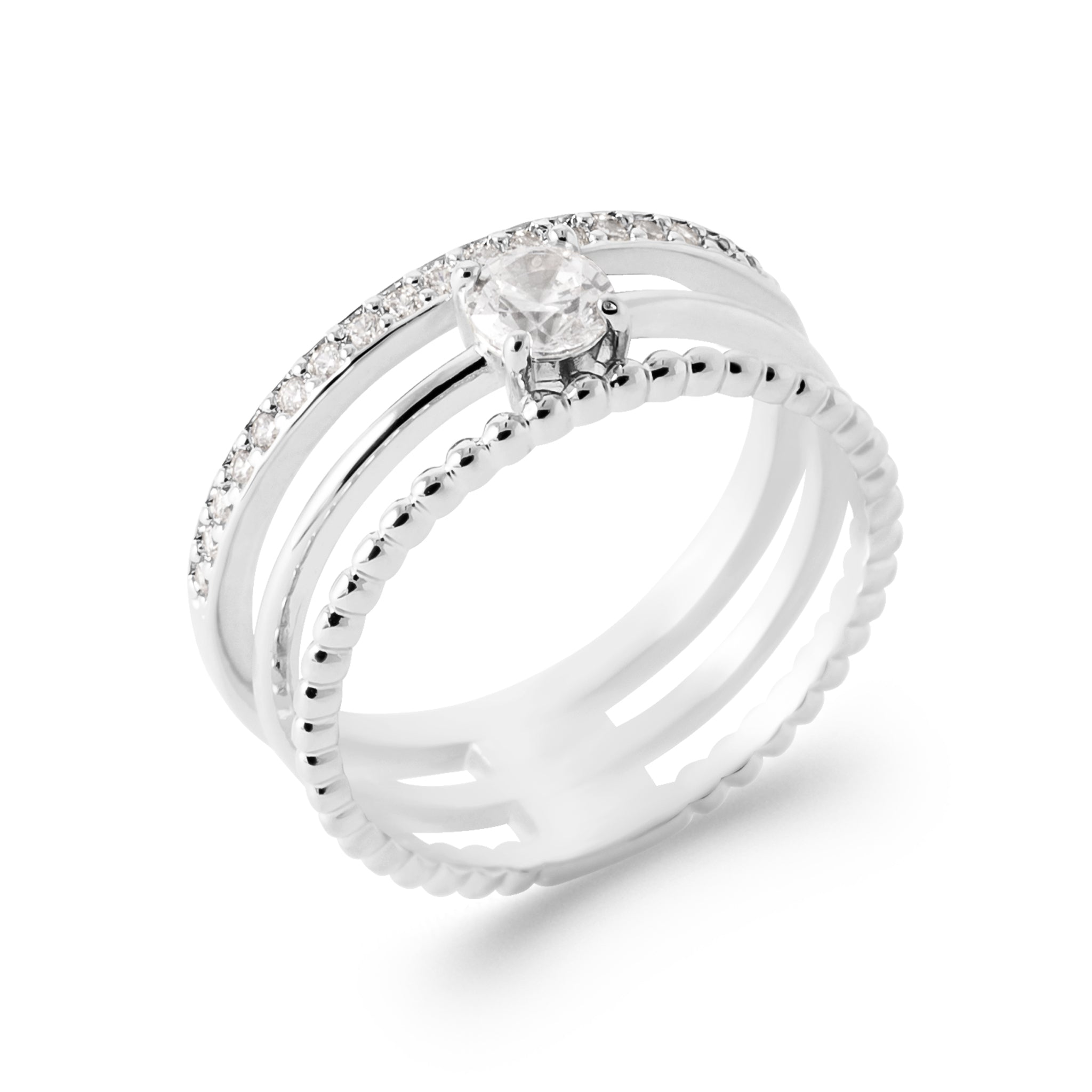 Sina - Bague alliance en Argent - Yasmeen Jewelry