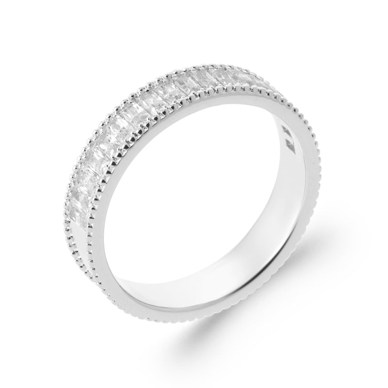 Dina - Bague en Argent et pierres blanches