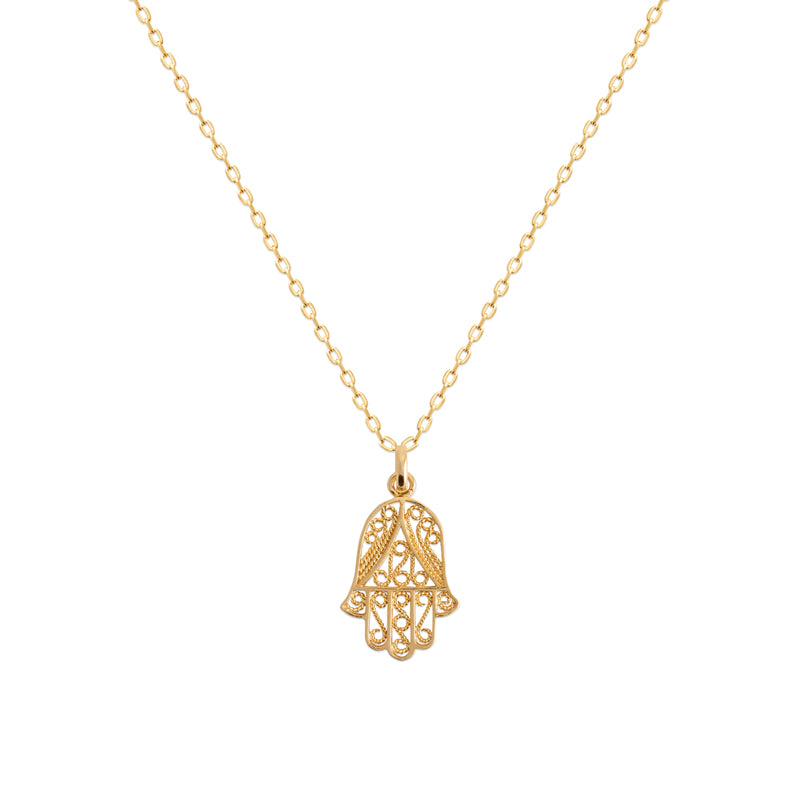 Fatma - Gold Plated Hand Pendant