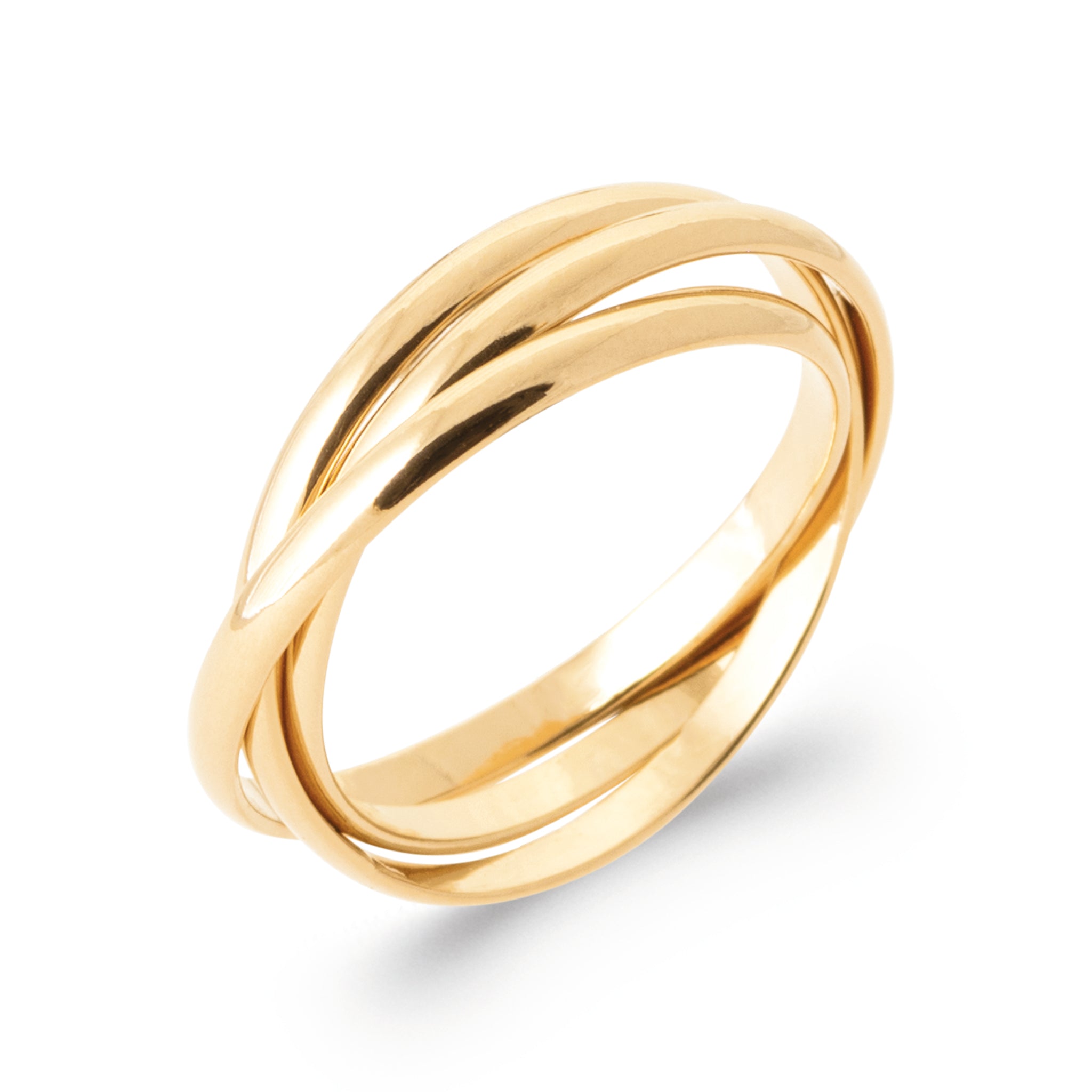 Triple alliance- Bague en Plaqué Or - Yasmeen Jewelry