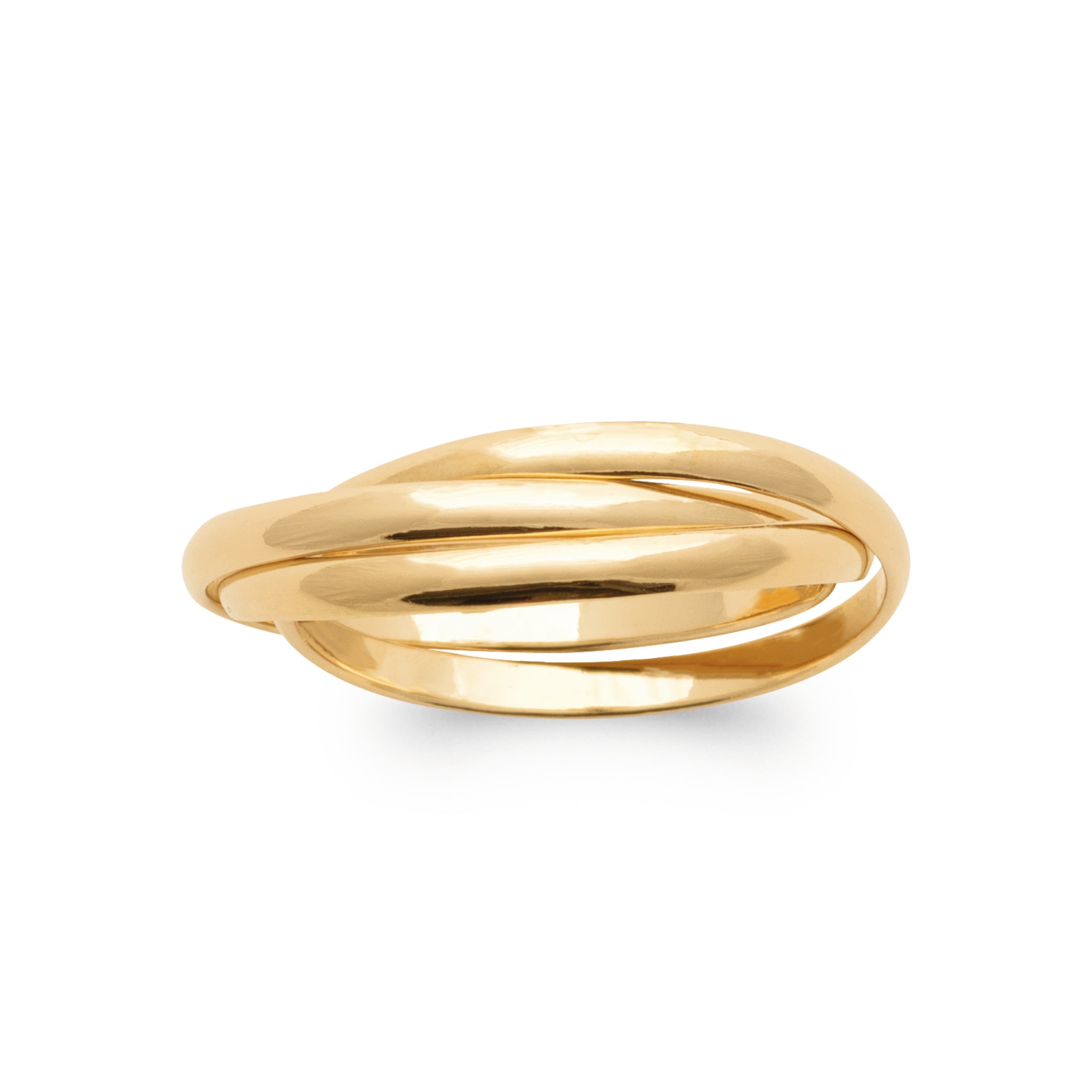 Triple alliance- Bague en Plaqué Or - Yasmeen Jewelry