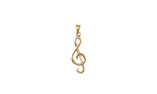 Clé de Sol - Pendentif en Plaqué Or - Yasmeen Jewelry