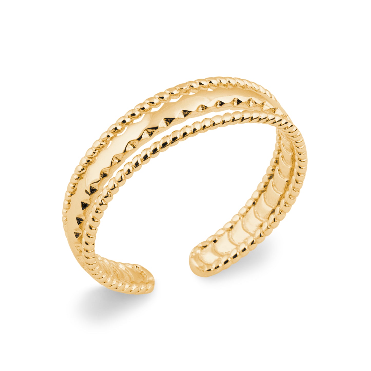 Fil d'Or - Bague en Plaqué Or - Yasmeen Jewelry