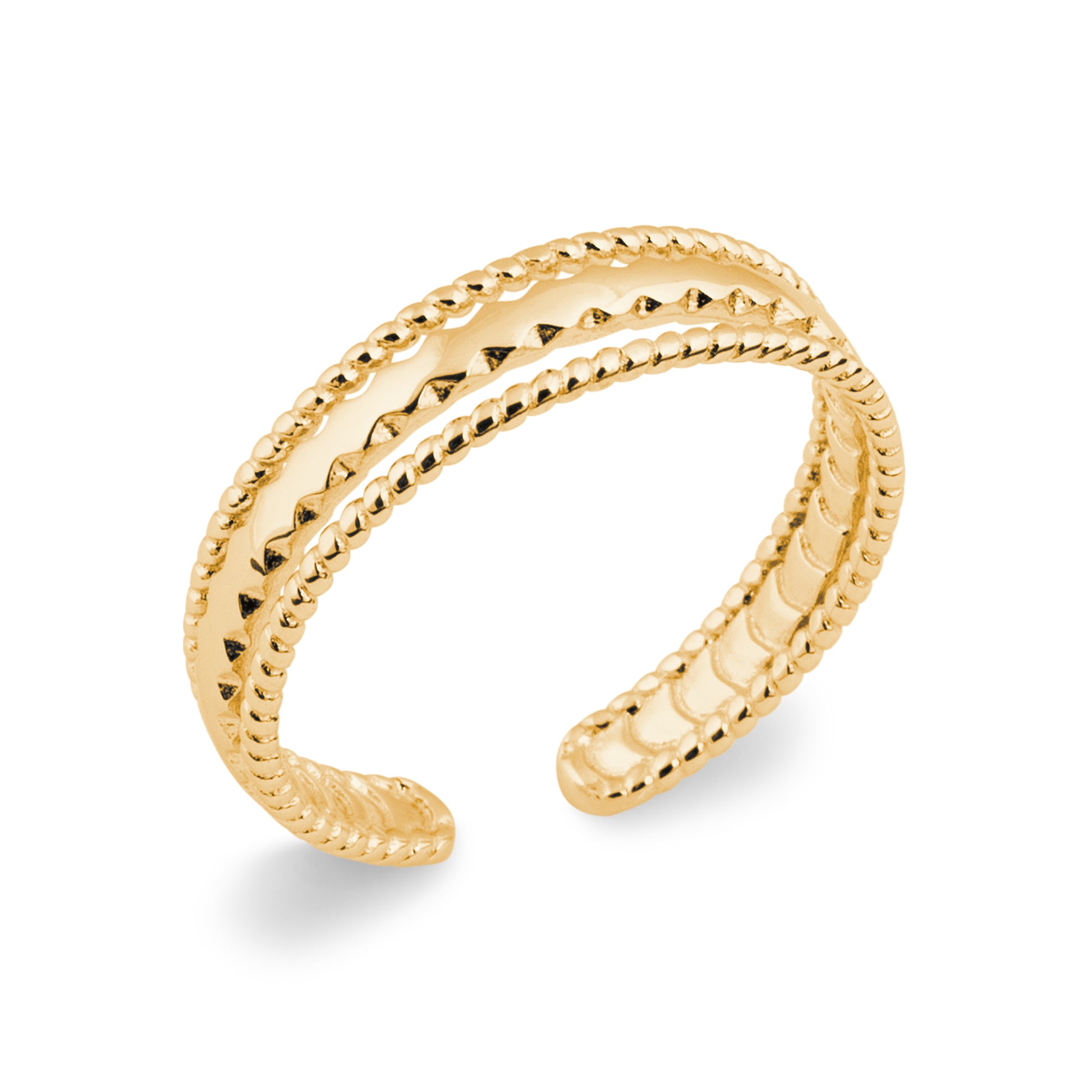 Fil d'Or - Bague en Plaqué Or - Yasmeen Jewelry