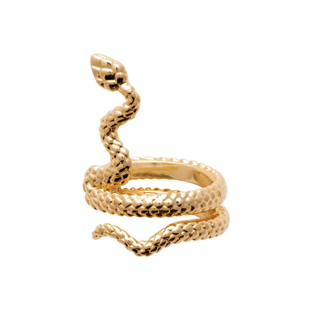 Médusa- Earcuff serpent en Plaqué Or - Yasmeen Jewelry