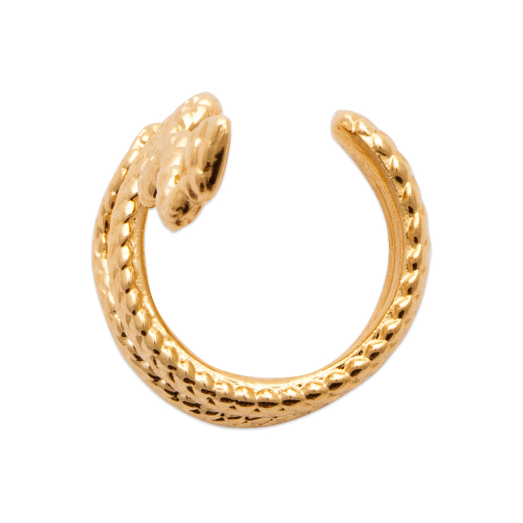 Médusa- Earcuff serpent en Plaqué Or - Yasmeen Jewelry