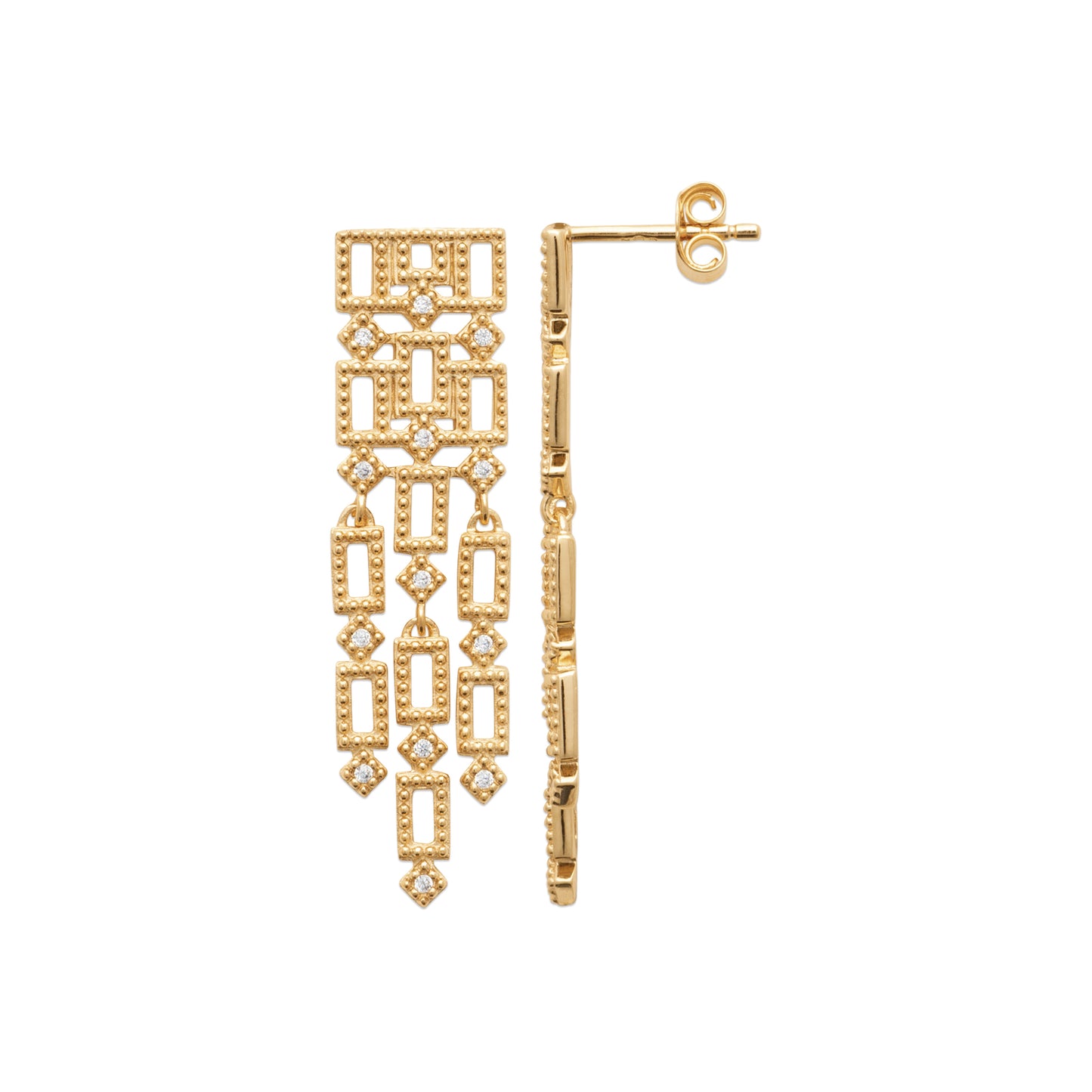 Dolce - Boucles d'oreilles en Plaqué Or - Yasmeen Jewelry