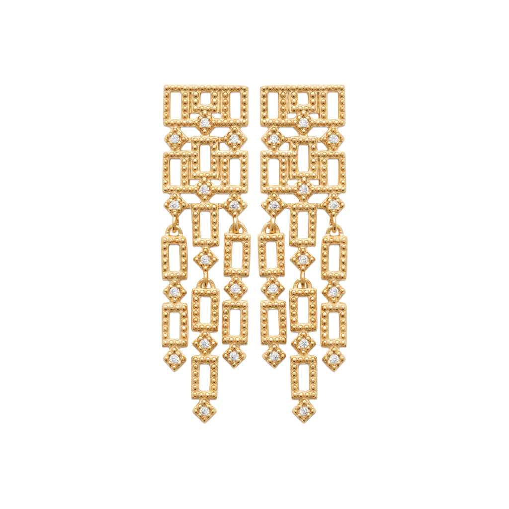 Dolce - Boucles d'oreilles en Plaqué Or - Yasmeen Jewelry