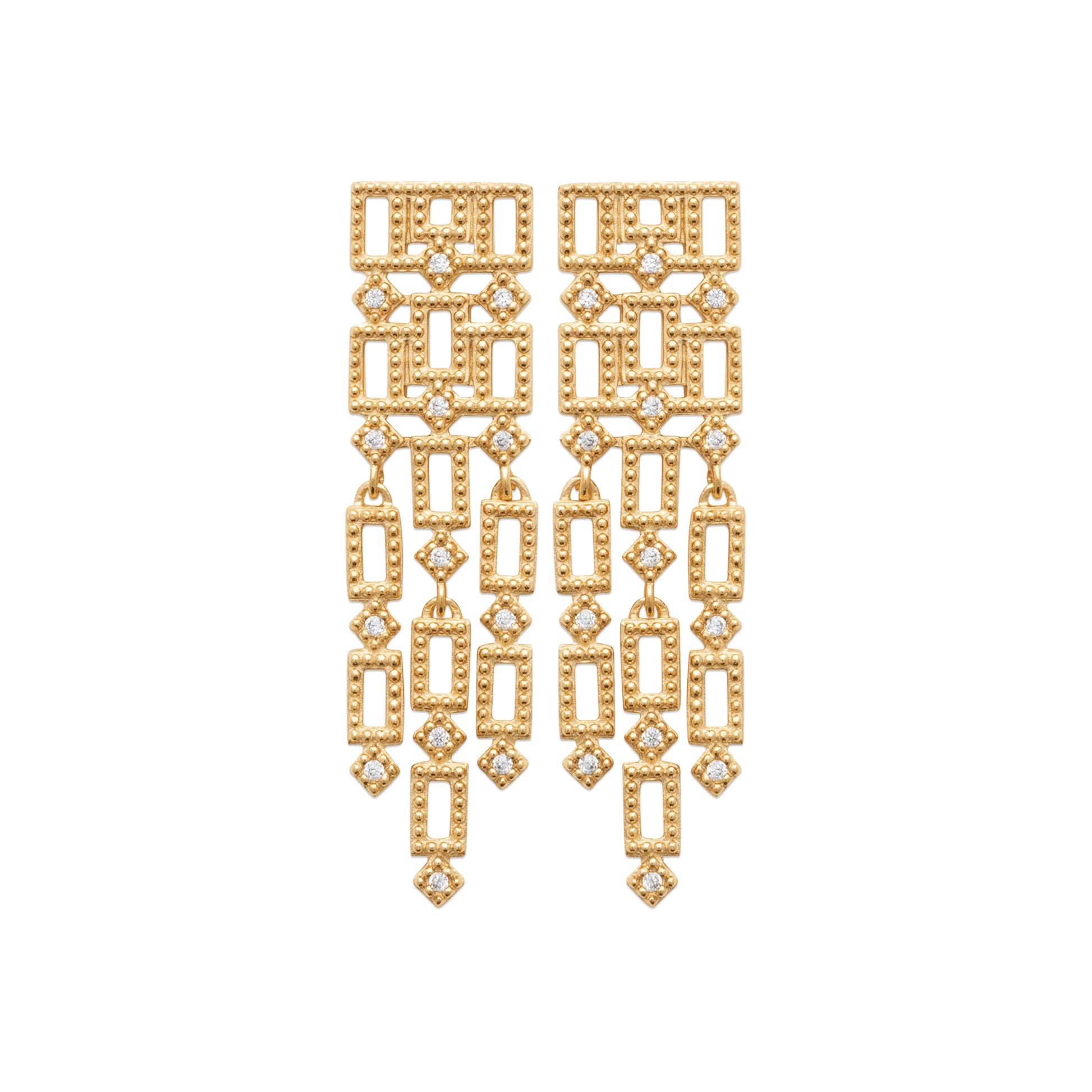 Dolce - Boucles d'oreilles en Plaqué Or - Yasmeen Jewelry