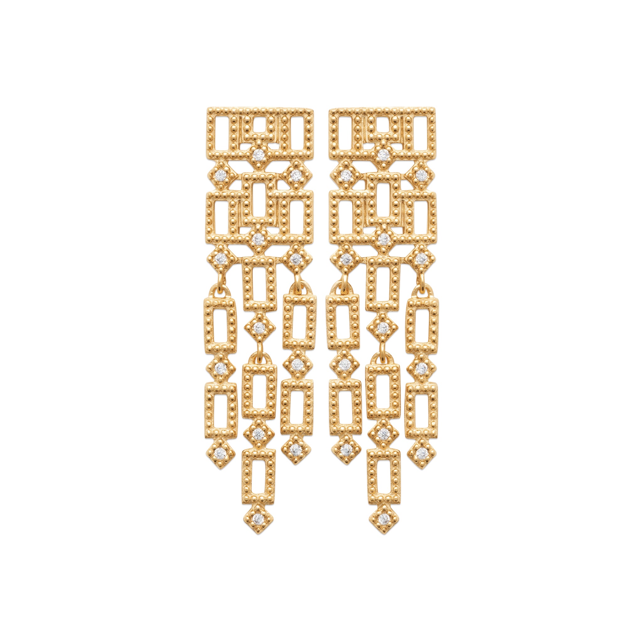 Dolce - Boucles d'oreilles en Plaqué Or - Yasmeen Jewelry