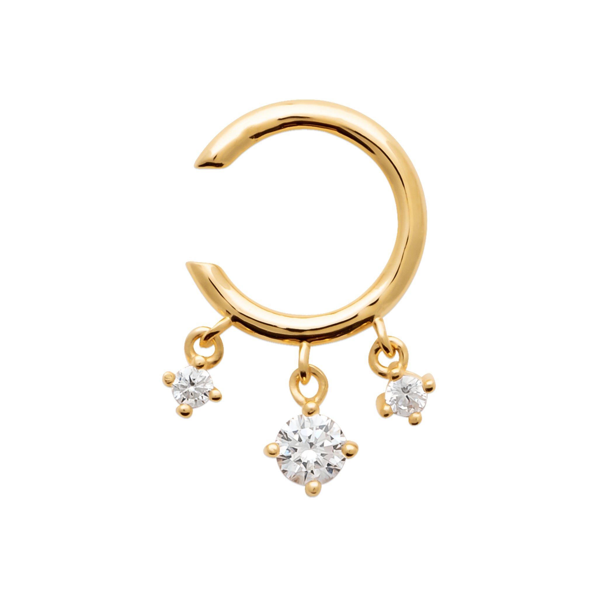 Nej - Bijou d'oreilles en Plaqué Or - Yasmeen Jewelry