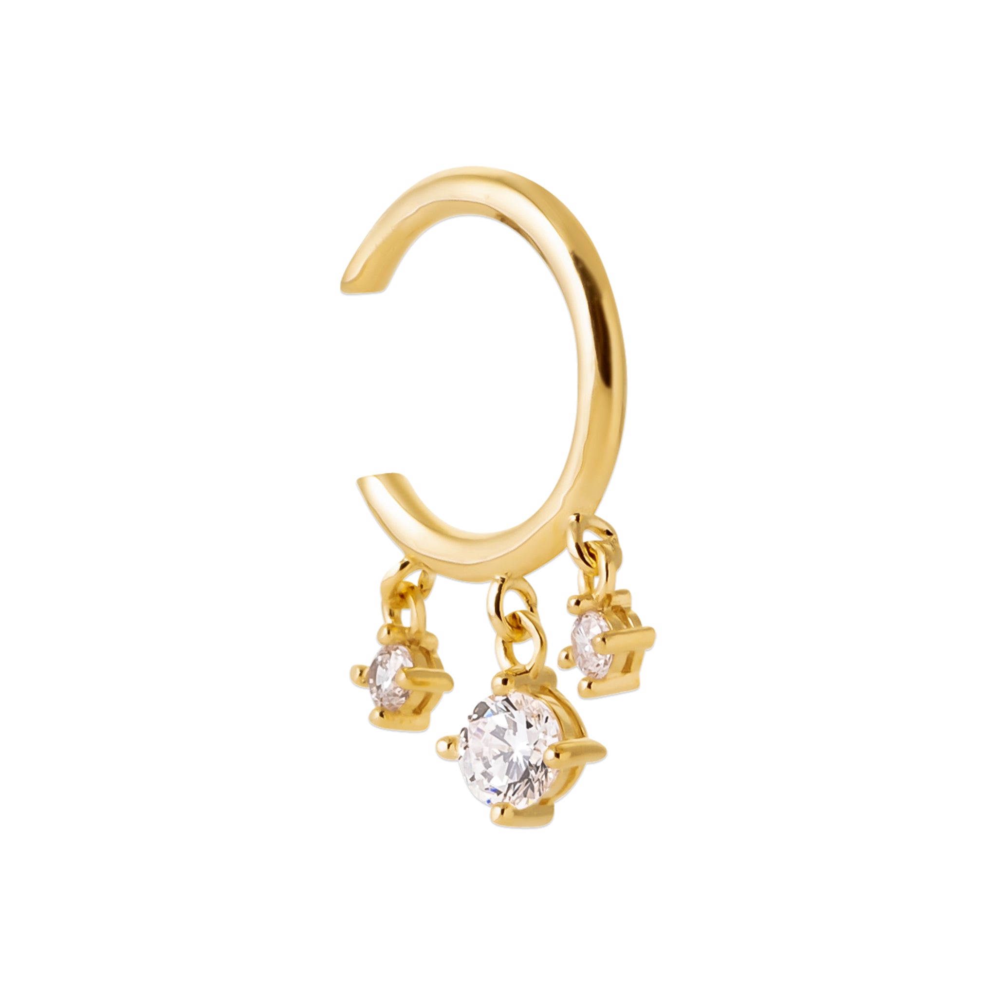 Nej - Bijou d'oreilles en Plaqué Or - Yasmeen Jewelry