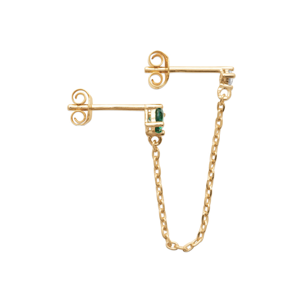 Amal - Boucle d'oreilles en Plaqué Or - Yasmeen Jewelry