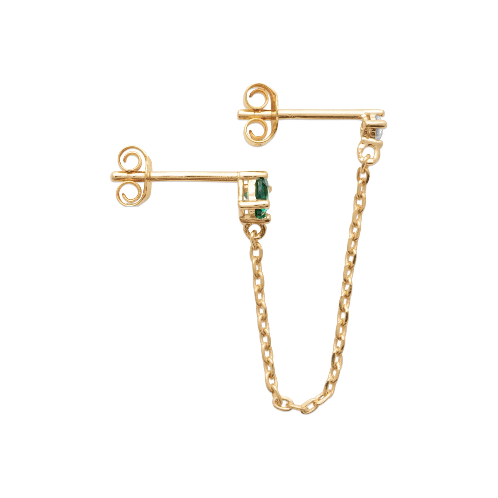 Amal - Boucle d'oreilles en Plaqué Or - Yasmeen Jewelry