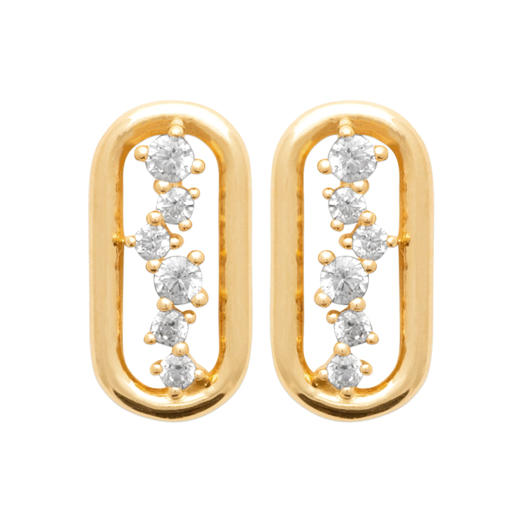Estrella - Boucles d'oreilles en Plaqué Or - Yasmeen Jewelry
