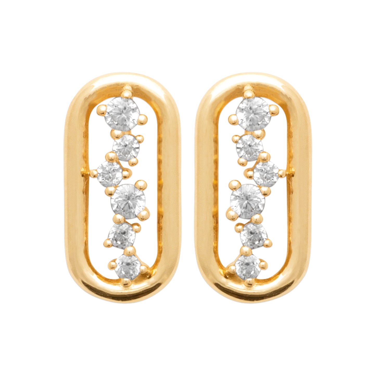 Estrella - Boucles d'oreilles en Plaqué Or - Yasmeen Jewelry