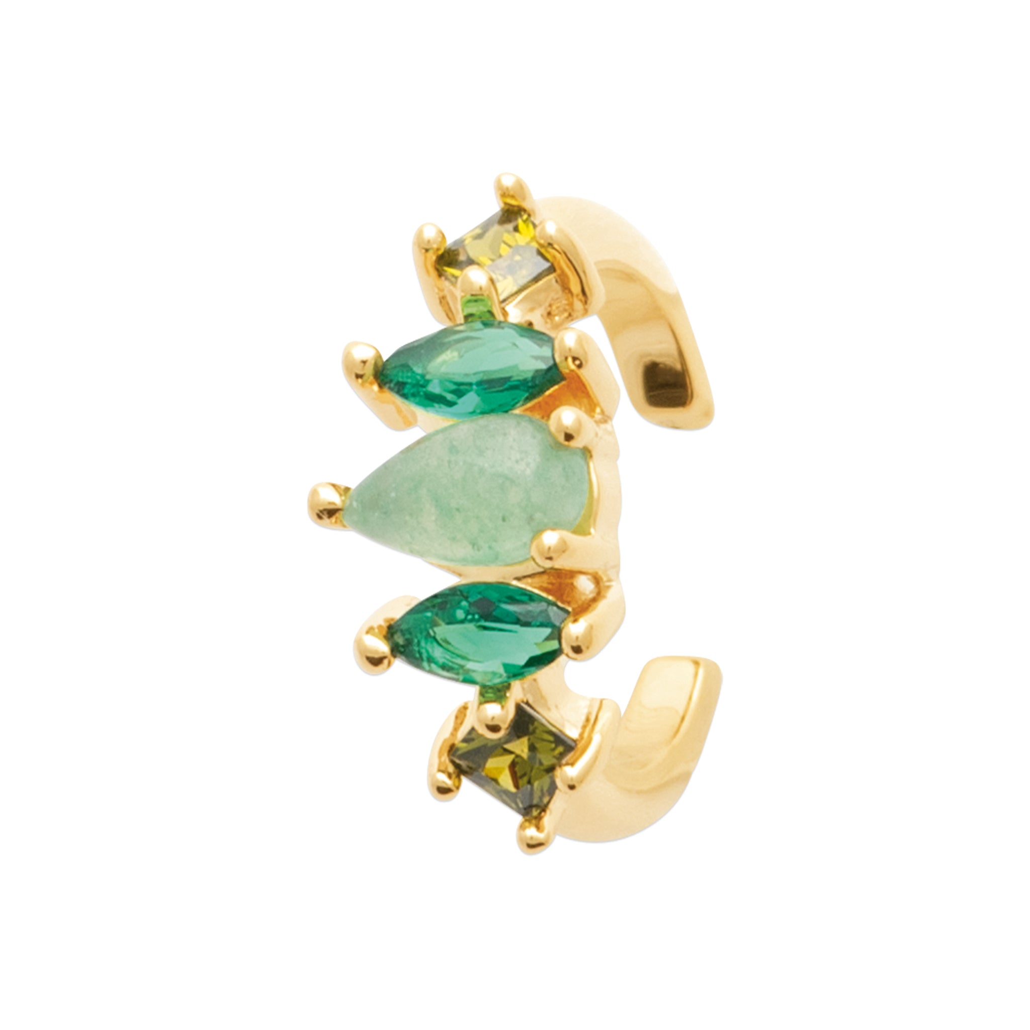 Flora - Earcuff en Plaqué Or - Yasmeen Jewelry