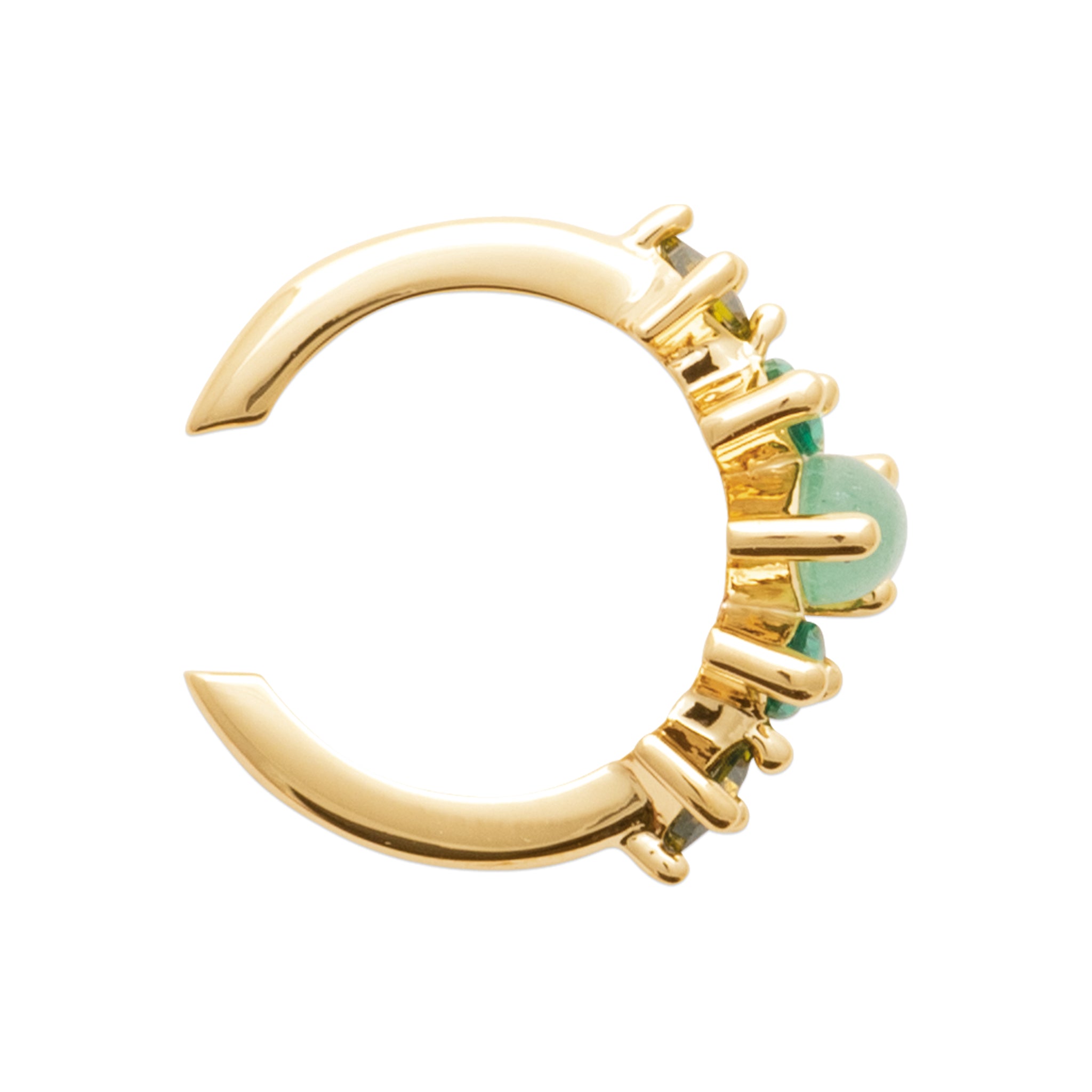 Flora - Earcuff en Plaqué Or - Yasmeen Jewelry