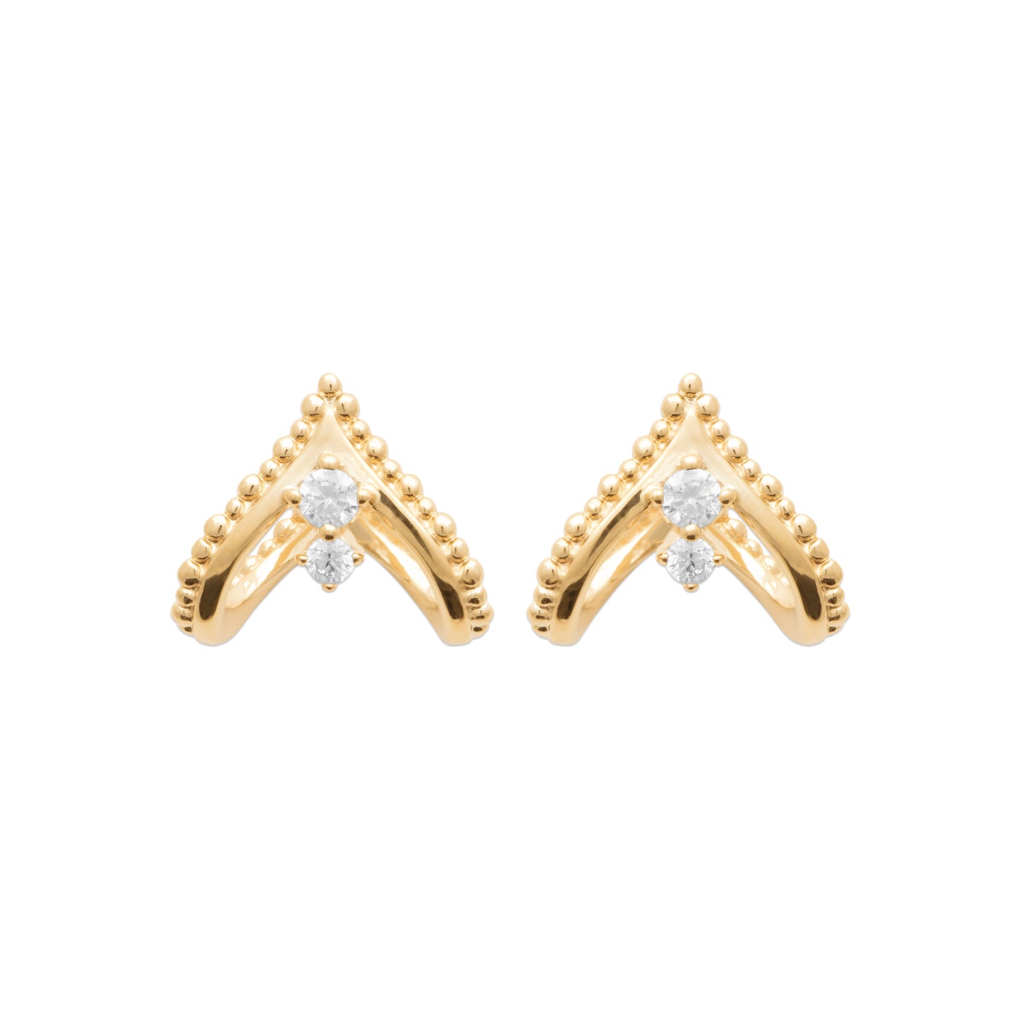 Maria - Boucles d'oreilles en Plaqué Or - Yasmeen Jewelry