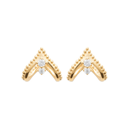 Maria - Boucles d'oreilles en Plaqué Or - Yasmeen Jewelry