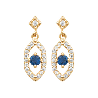 Nazar - Boucles d'oreilles en Plaqué Or - Yasmeen Jewelry