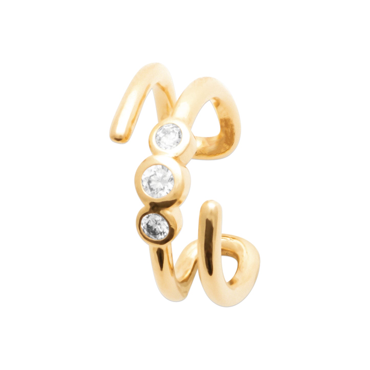 Sina - Earcuff en Plaqué Or - Yasmeen Jewelry