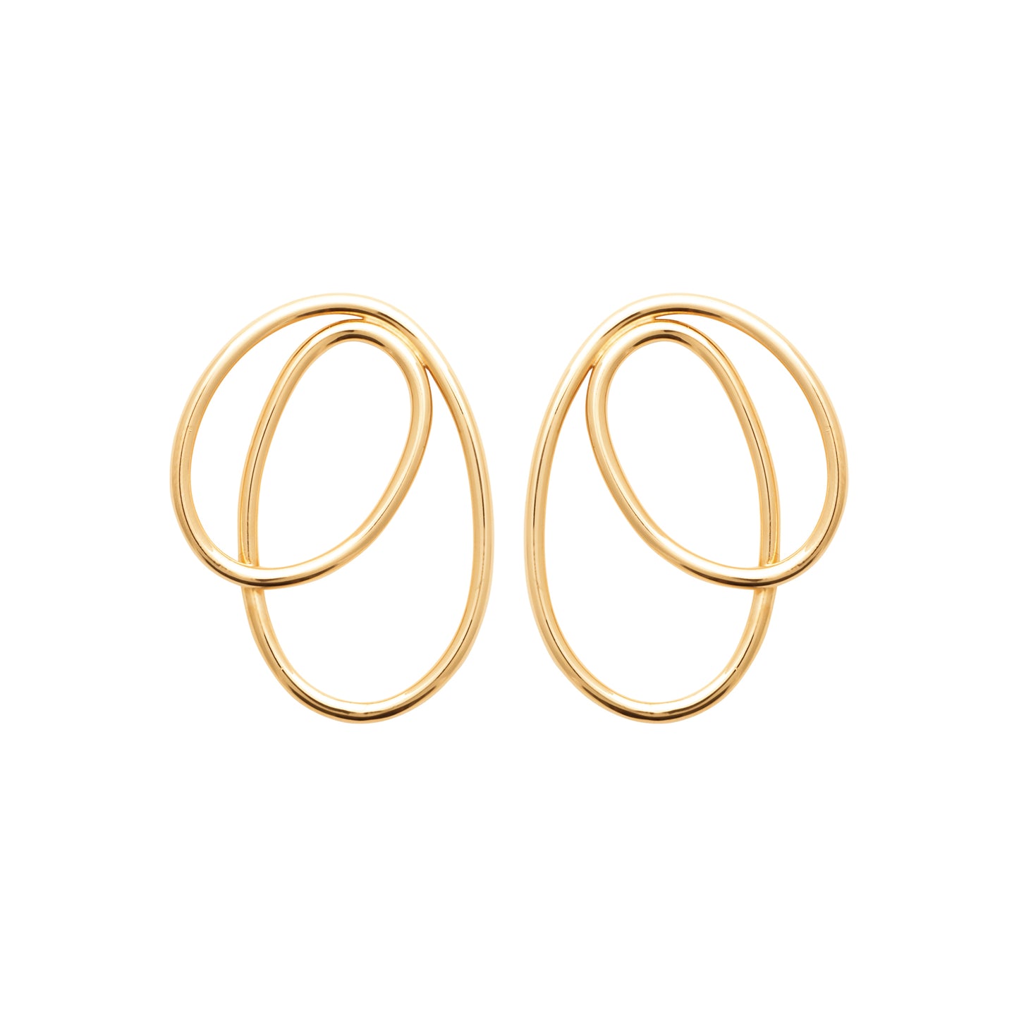 Palmyre - Boucles d'oreilles en Plaqué Or - Yasmeen Jewelry