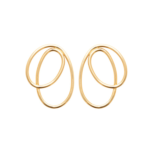 Palmyre - Boucles d'oreilles en Plaqué Or - Yasmeen Jewelry