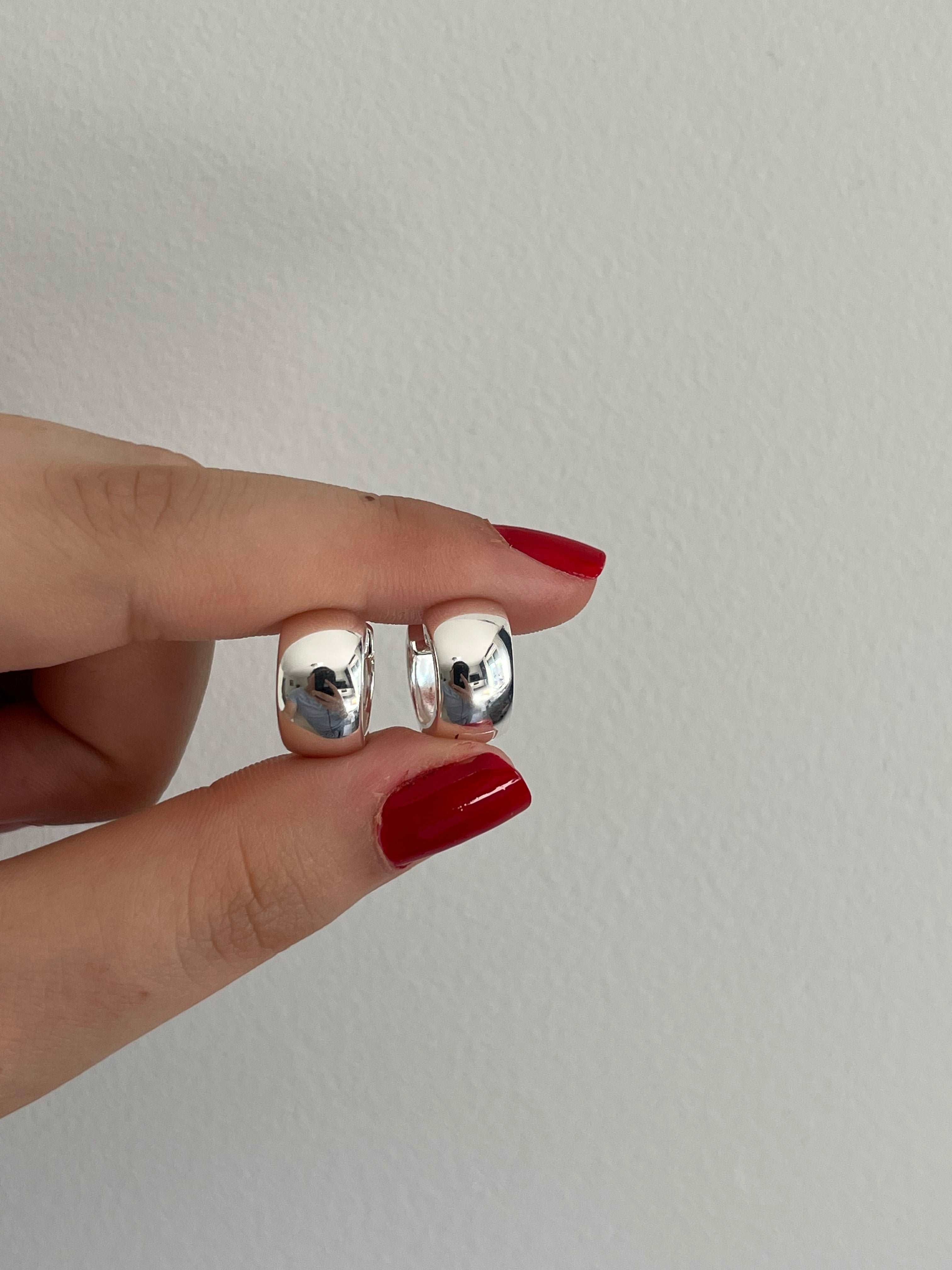 Line - Créoles en Argent - Yasmeen Jewelry