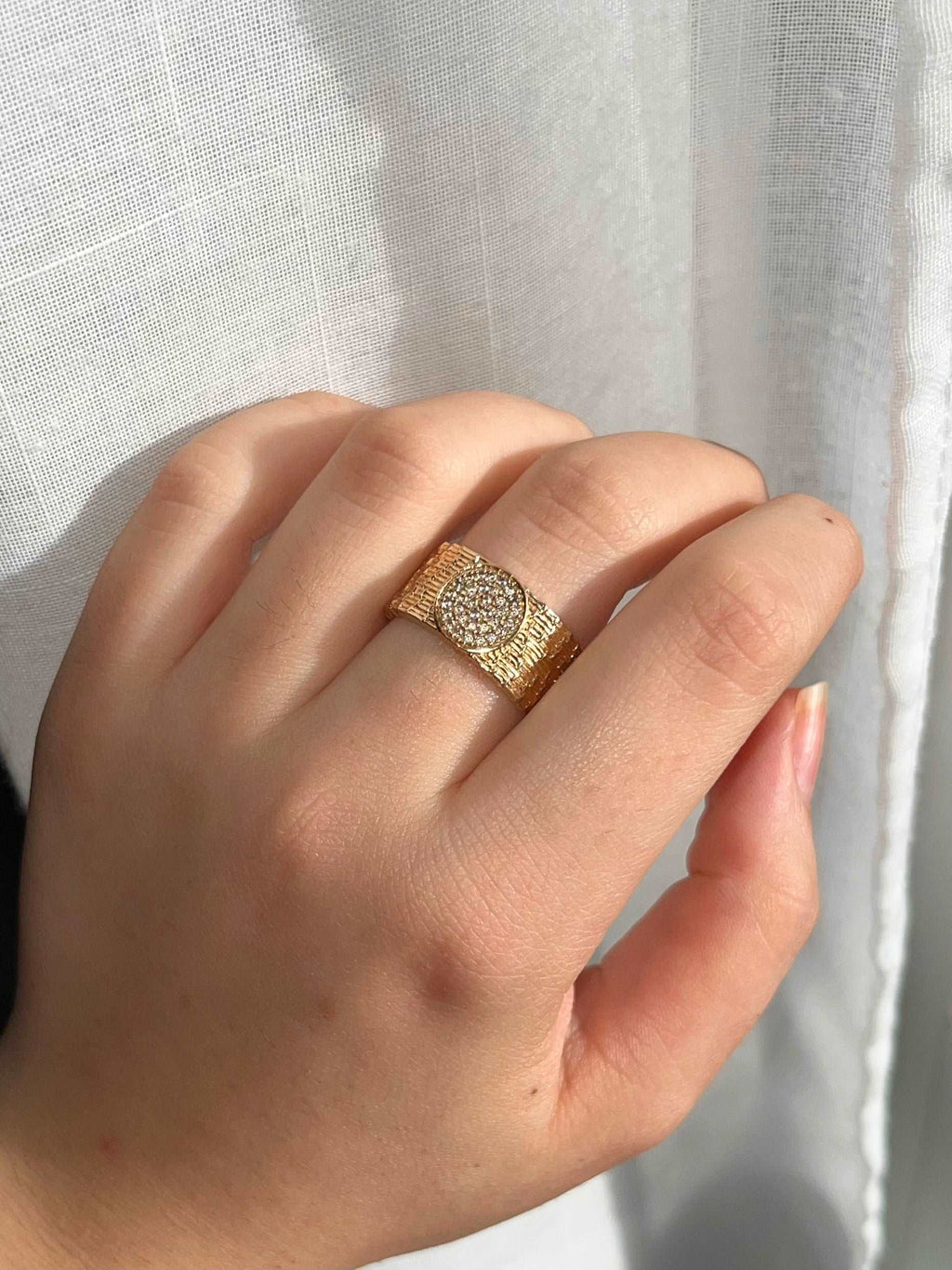 Caterina - Bague en Plaqué Or - Yasmeen Jewelry