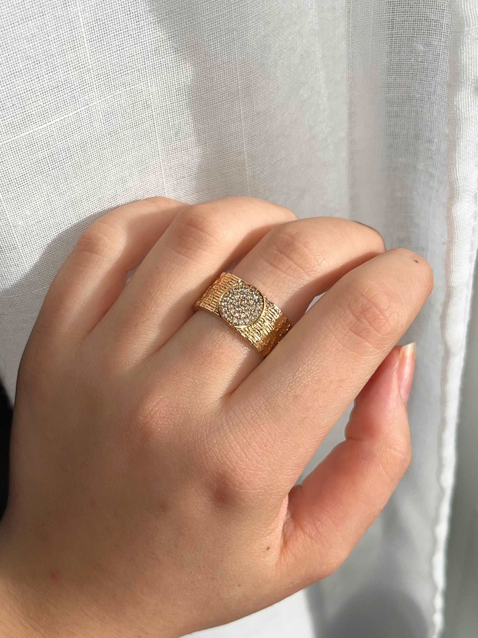 Caterina - Bague en Plaqué Or - Yasmeen Jewelry