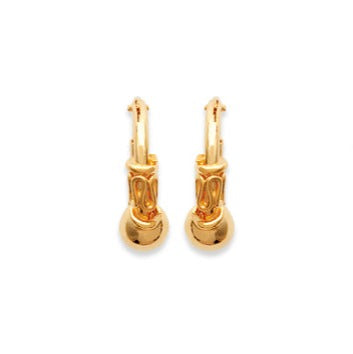 Cahya - Créoles en Plaqué Or - Yasmeen Jewelry