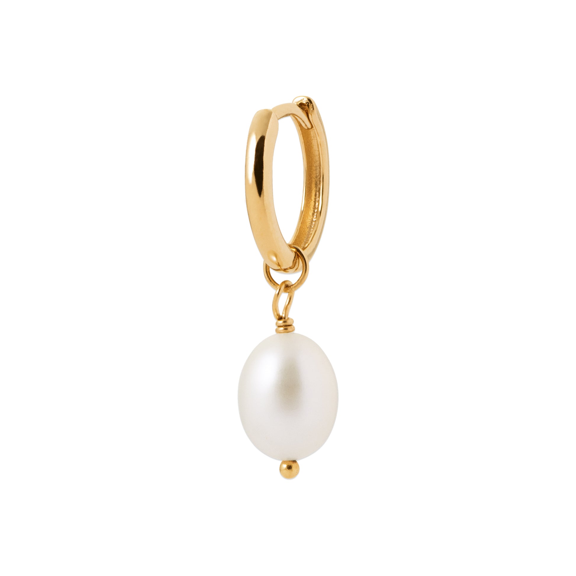 Eeva - Boucles d'oreilles en Plaqué Or et Perle de Culture - Yasmeen Jewelry